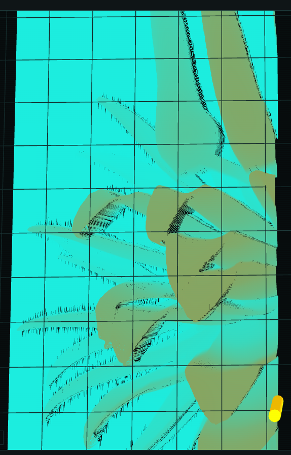 CNC TAP Visualizer - carved mesh detail